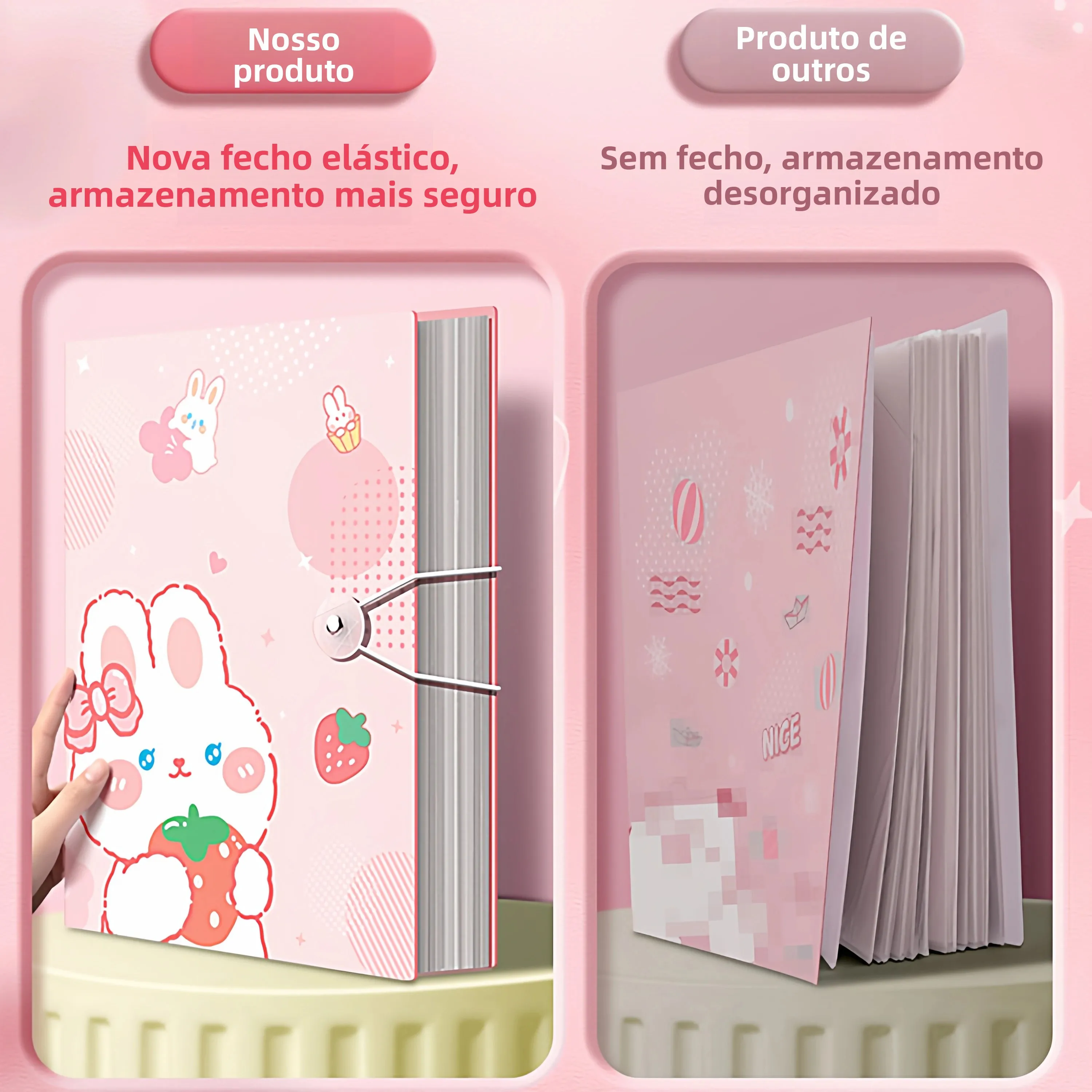 thickened-a4-file-folder-learning-material-folder-test-paper-storage-bag-certificate-collection-album-transparent-index-card