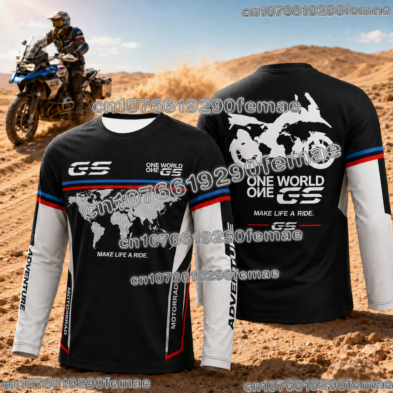 Neues Heißes GS Adventure Motorrad-Enthusiasten T-Shirt Outdoor Motorradfahren Alltäglich Bequemes Modisches Oberteil für Motorrad-Fans