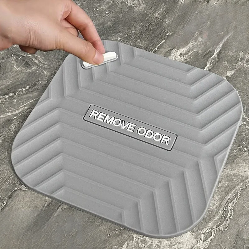 Silicone Anti Odor Floor Drain Deodorant Pad Toilet Sewer Cover Water Stopper Bathroom Products image 4