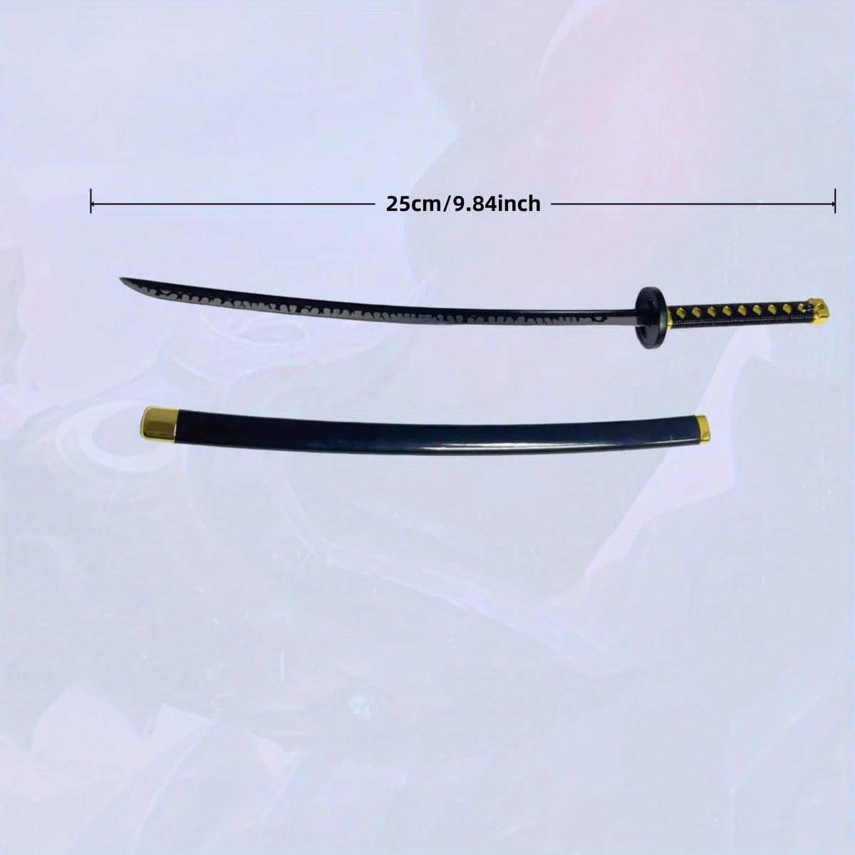 Espada Katana de Metal Rurouni Kenshin de 9,8 pulgadas, sable samurái Original, cuchillo Ninja, sable Katana japonés, accesorios de Cosplay, juguete de utilería