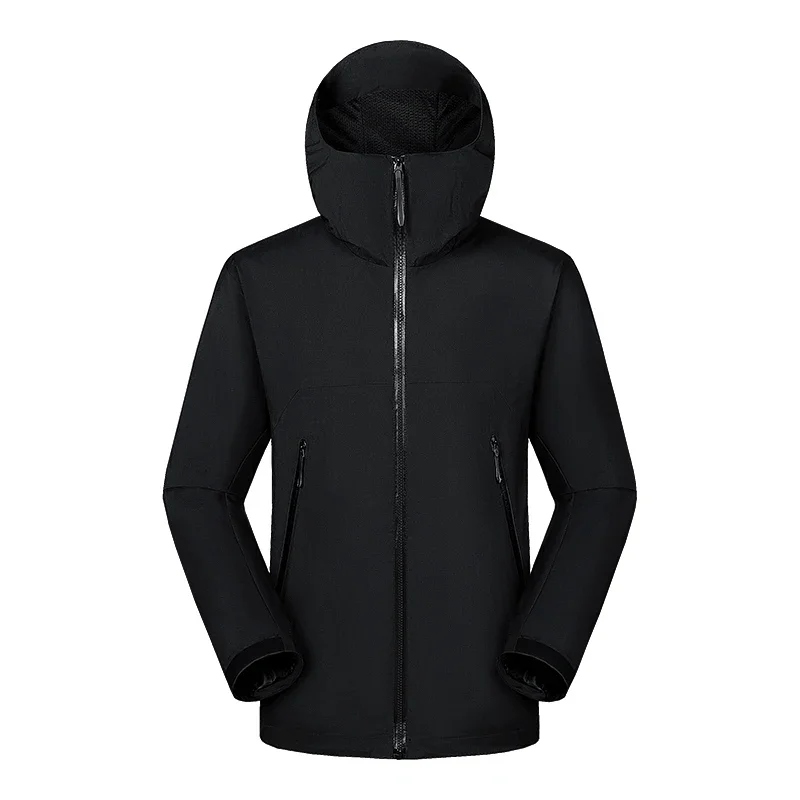 2026Men Fishing Cycling Hooded Gym Sports Running Coat Summer Camping Hiking Jackets Outdoor Breathable Thin Jacket Men Clothing