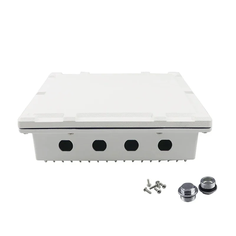 

Outdoor Wireless AP Bridge Case WIFI Base Station Amplifier Device Waterproof Box Metal Die-cast Aluminum Housing 210x210x68mm