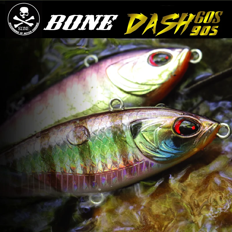 

BONE Bone's New Multi-swimming Lure Bait DASH60S Submerged Pencil VIB10g Super Long-distance Cast Lure Bait