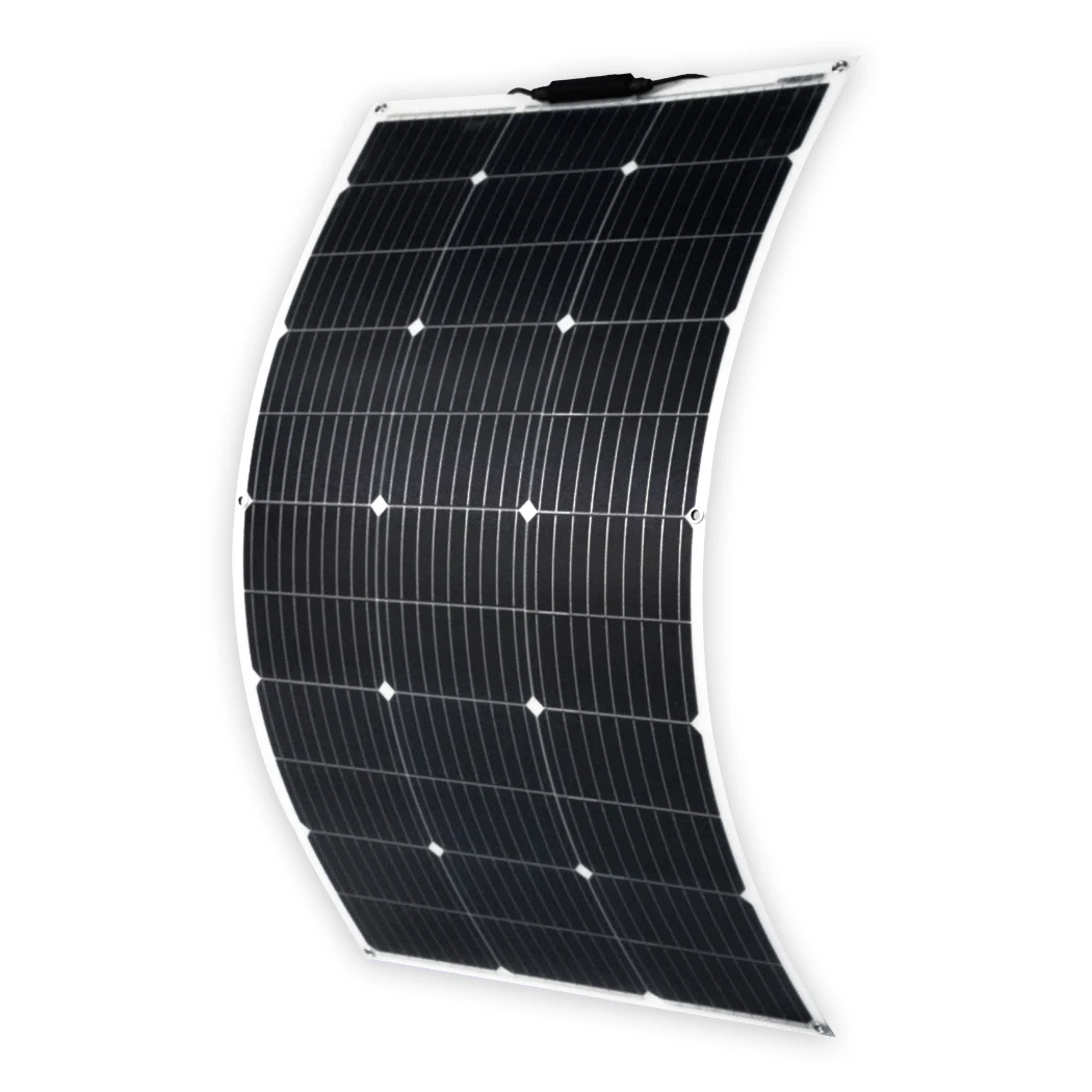 Y&H Solar Panels 100W Flexible Portable Solar Cell Solar Plate Kit for RV Car Home Solar System