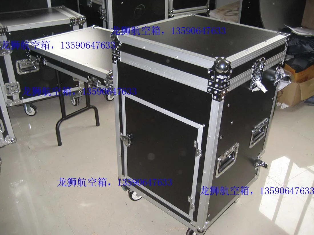

16U three-door DJ lift with workbench Aviation cabinet/audio cabinet/mixer/power amplifier chassis
