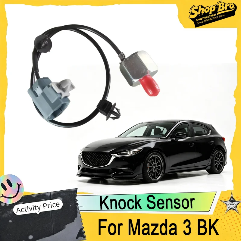 Knock Sensor For Mazda 3 BK OEM ZJ01-18-921 / ZJ0118921 / E1T50371 / E001T50471, Direct Fit, Engine Performance.