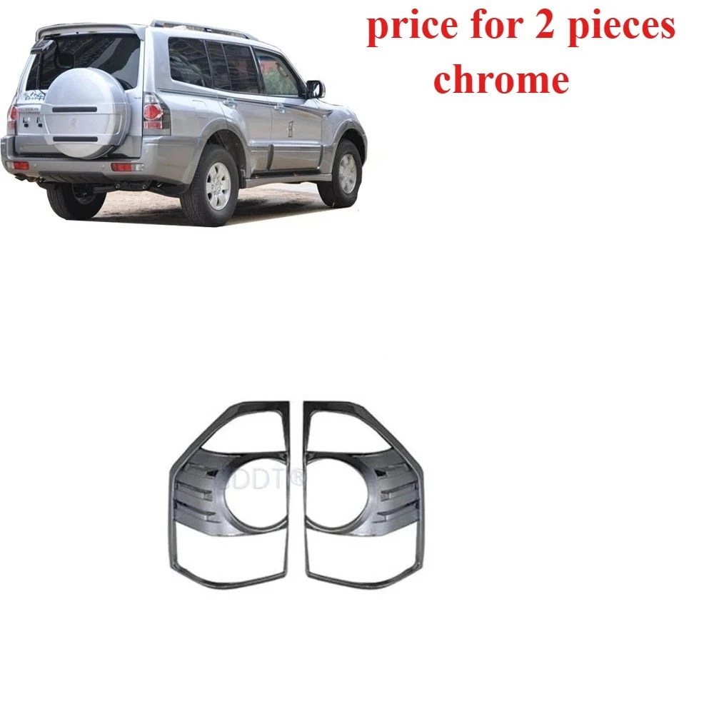 2 Pieces Chrome Plated Rear Tail Lamp Decorative Cover Trim for Montero V87 for Pajero V73 V77 for Shogun V75