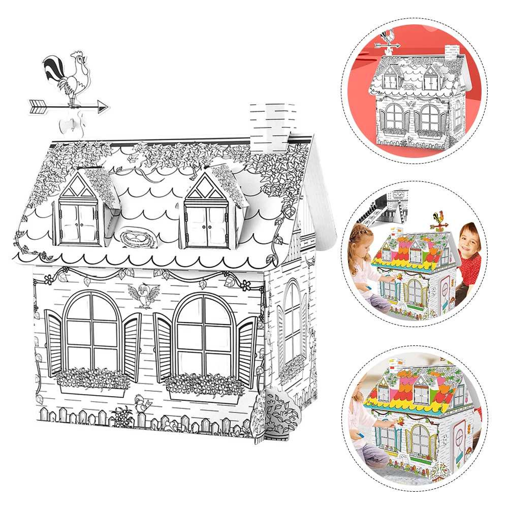 DIY Assembled Model Toy Creative Kids Educational Puzzle Artistic Creation Safe Material Children Drawing Game