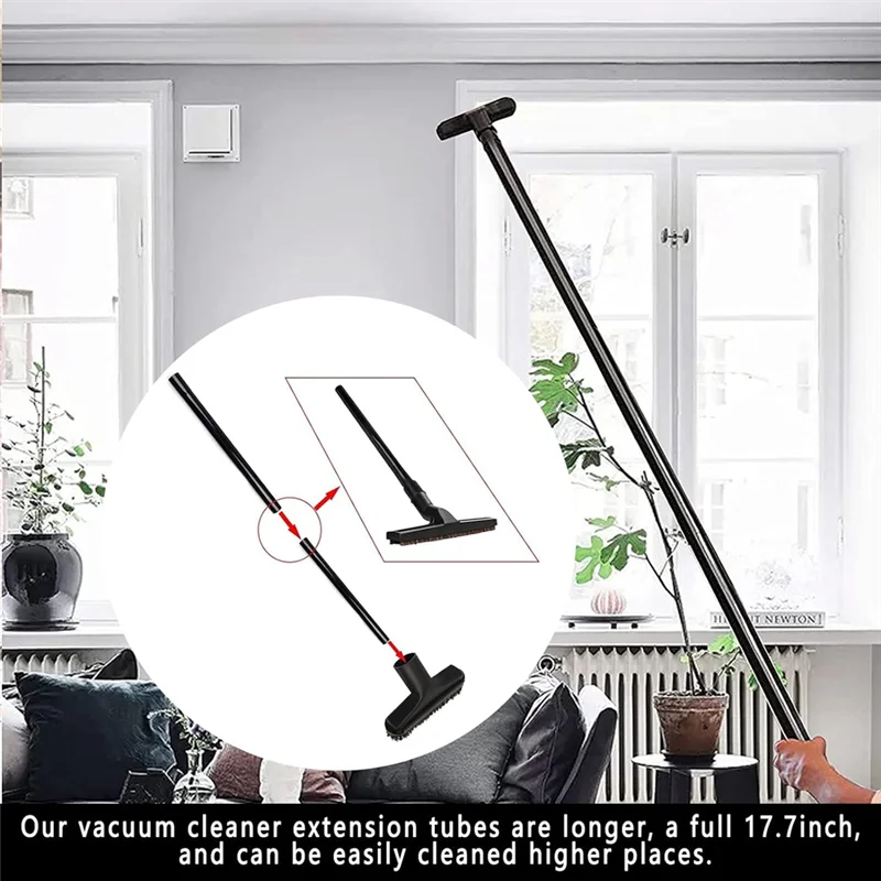 

11PCS Universal Vacuum Attachment Kit Wet Dry Plastic Vacuum Hose Adapter 1-1/4Inch Vacuum Cleaners Replacement Accessories-A57M