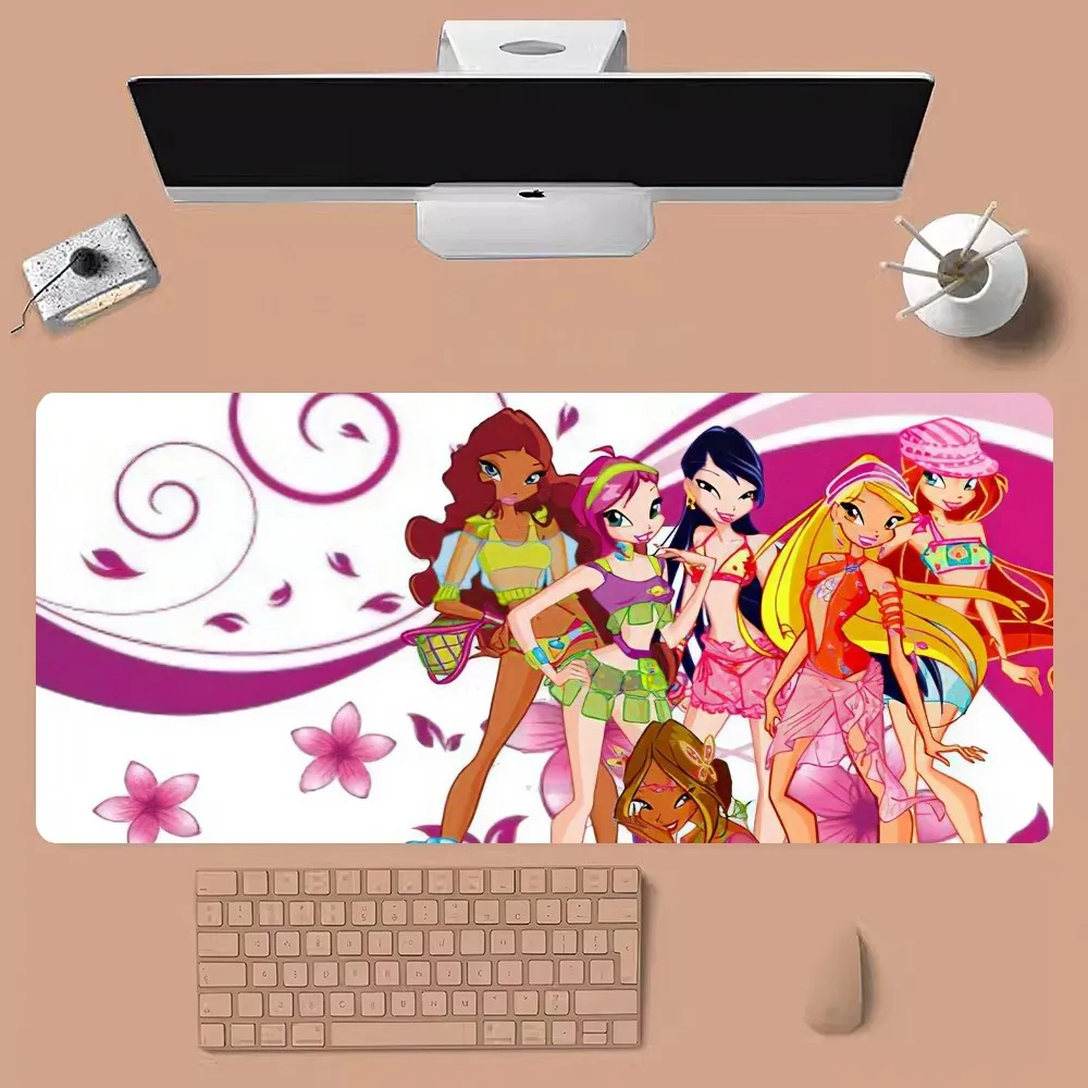 لوحة ماوس W-Winx Club كبيرة لحساب الألعاب ولوحة مفاتيح الكمبيوتر