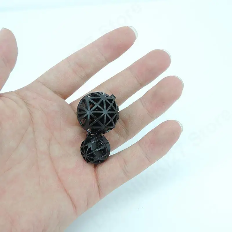 20pcs Black 16mm 26mm Aquarium Pond Reef Bio small Balls Fish Tank Air Pump Canister Biochemical Cotton Filter Sponge Media v