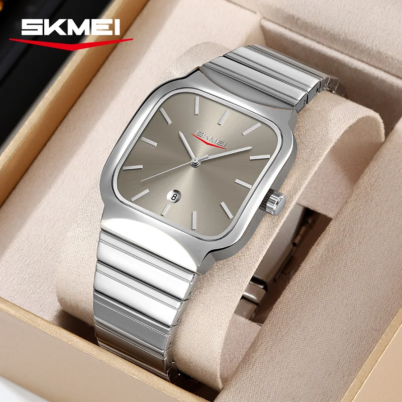 SKMEI Fashion Luxury Design 3Bar Waterproof Time Clock  Wristwatches Business Movement Quartz Watches For Men Women Sports Watch