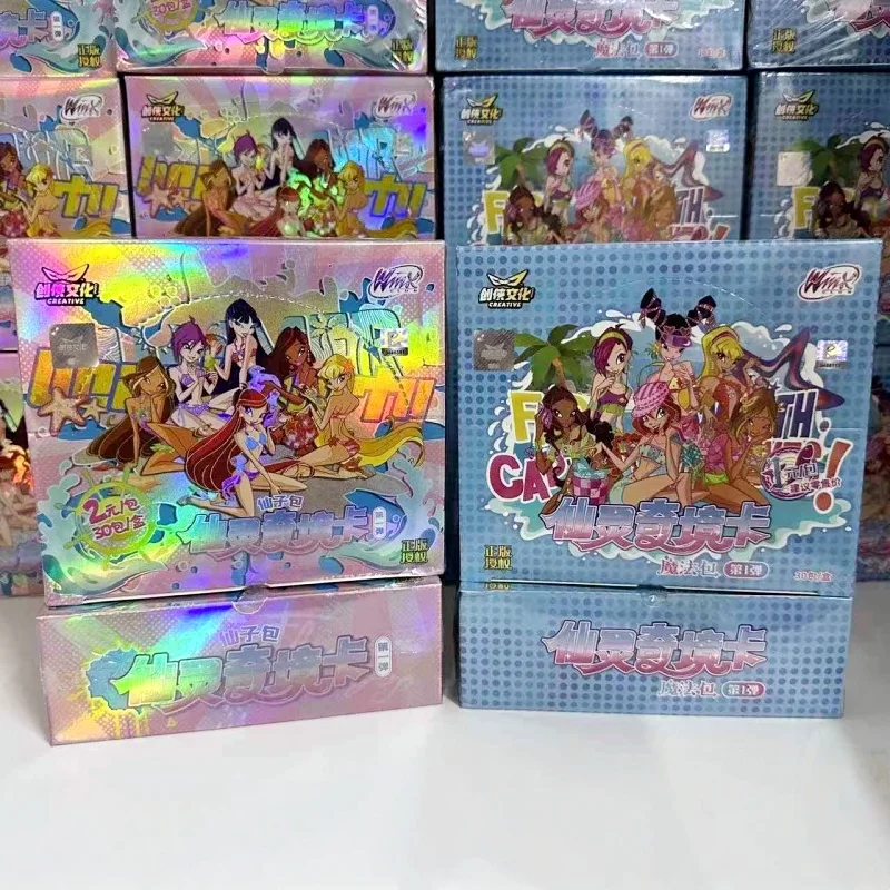 

Лидер продаж, оригинальная карта Winx Club, волшебная сумка, сказочная сумка, карты Fairy Wonderland, Bloom Stella Flora, аниме-карты, игрушки, подарки на день рождения
