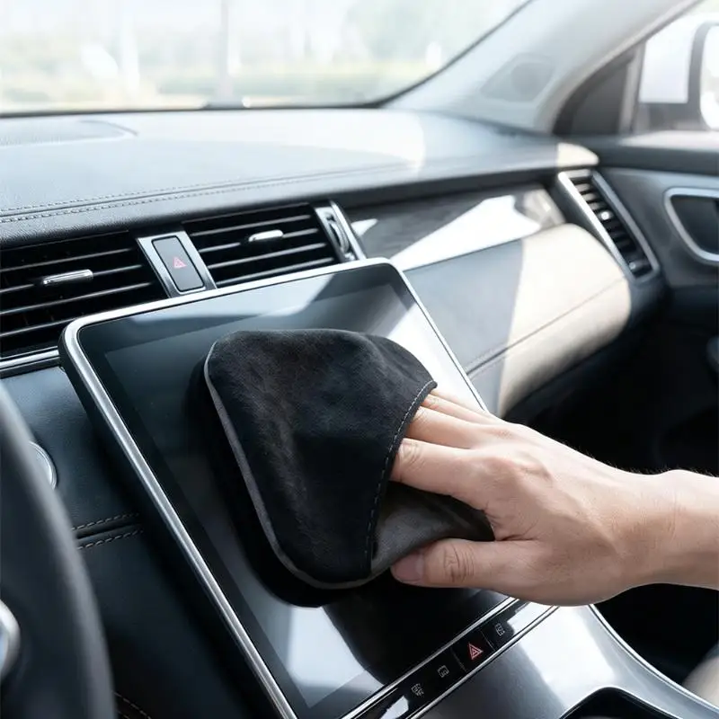 Washable Car Touch Screen Cleaning Cloth 1Pcs Soft Microfiber Wipe for Auto Dashboard Phone Electronic Screen Care