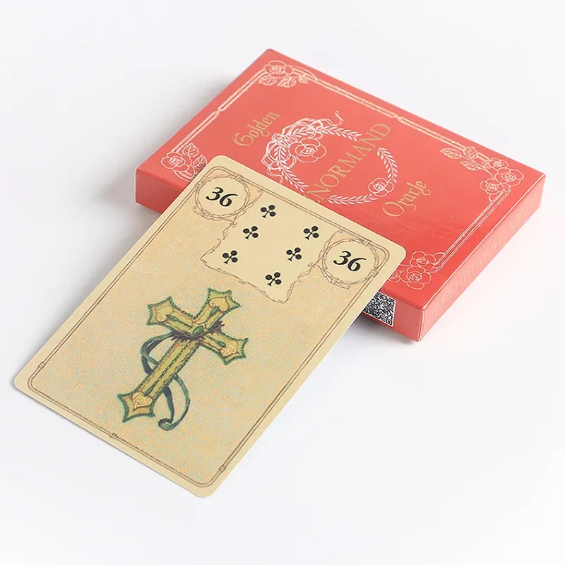 Golden Lenormand Orakel-Karten Ein 36-Tarot-Deck English Visions Divination Edition Deck Board Playing Games