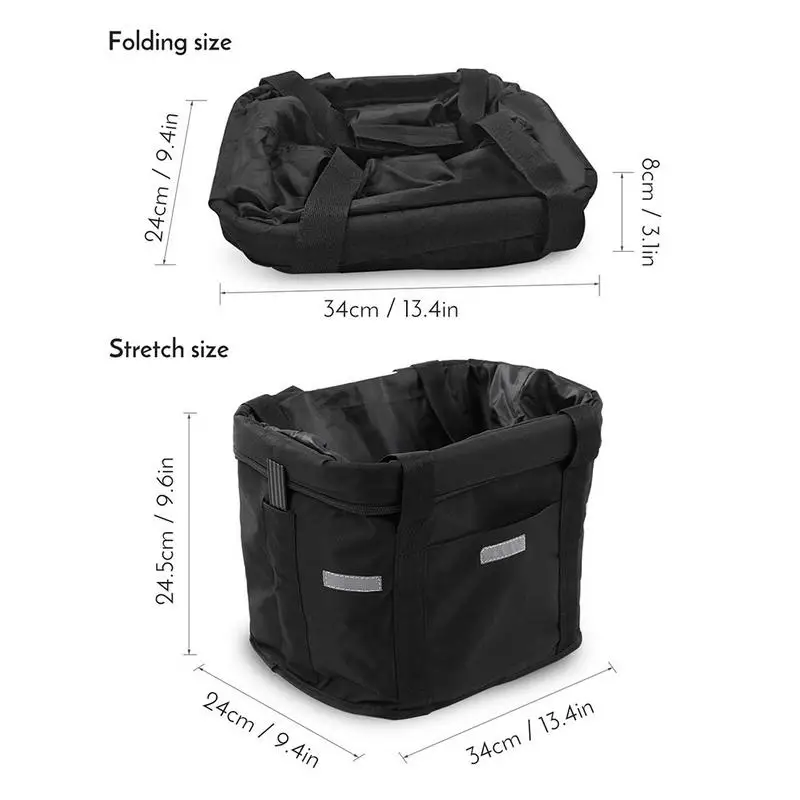 Waterproof Electric Bicycle Basket Removable Bicycle Front Handlebar Basket Pet Cat Dog Carrier Bag Bike Basket For Cycling