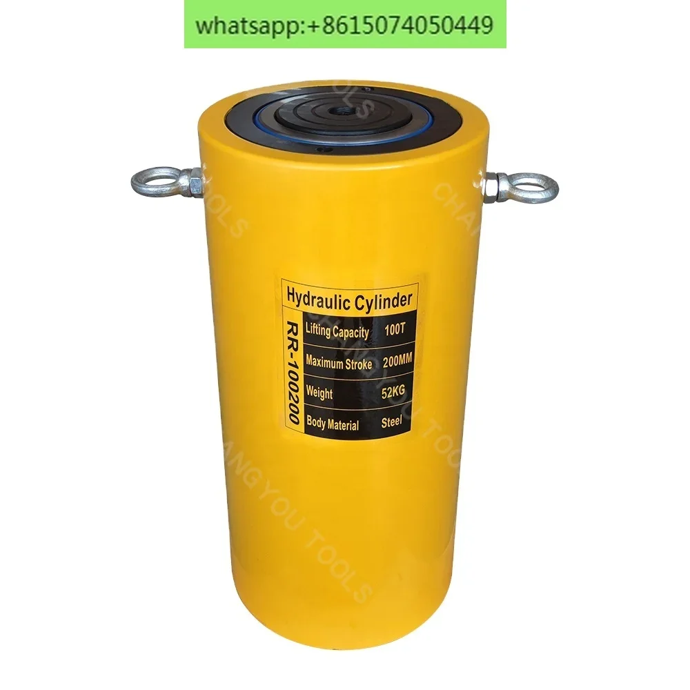 RR-100200 Double-acting hydraulic piston cylinder works in both directions