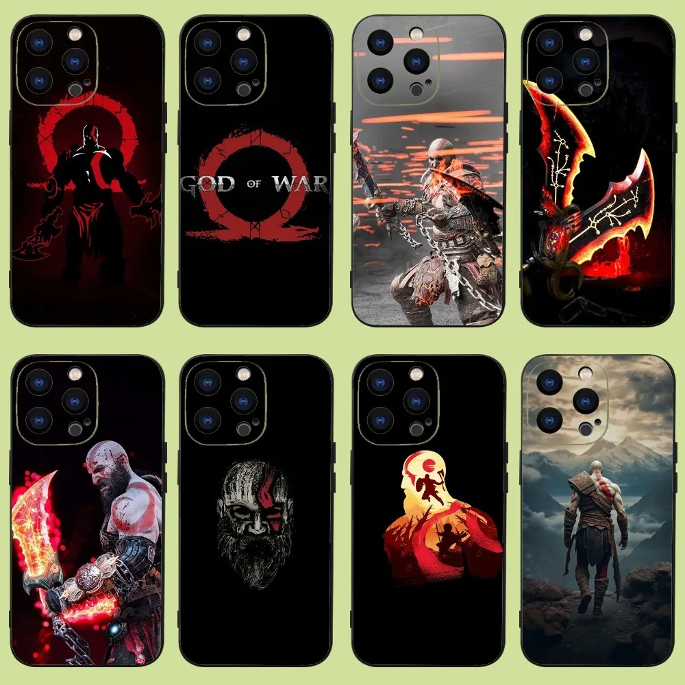 Game G-God Of W-War Phone Case For iPhone 15,14,13,12,11 Plus,Pro,Max,XR,XS,X,7,8 Plus,SE,Mini Silicone Soft