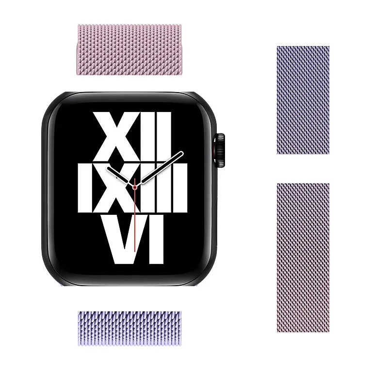 Toepasbaar Voor De Magnetische Sluiting Van Apple Watch Roestvrijstalen Band Met Een Cool En Stijlvol Geweven Ontwerp