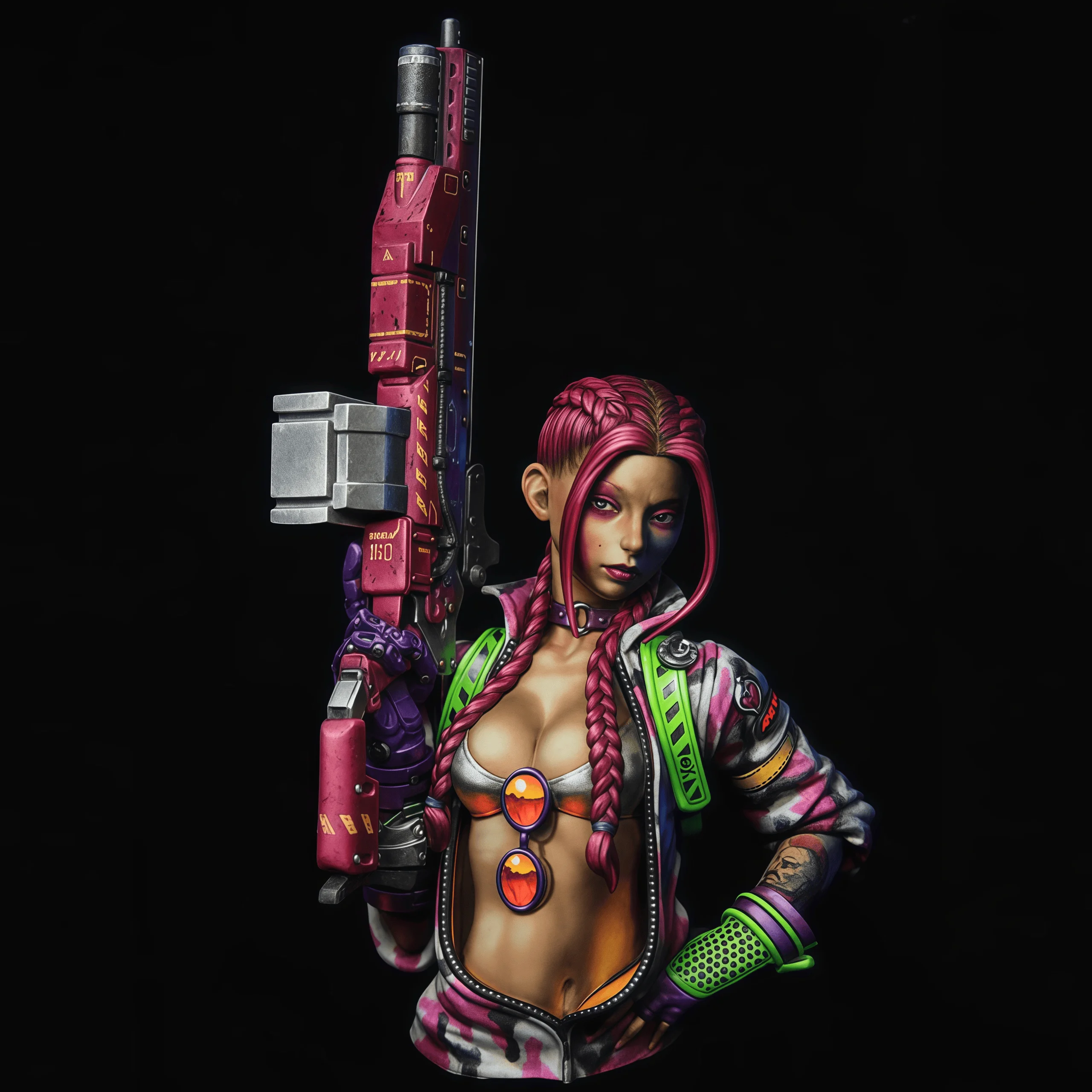 

1/10 Casting Resin Model Assembly Kit, GK， Resin female machine gunner, unpainted