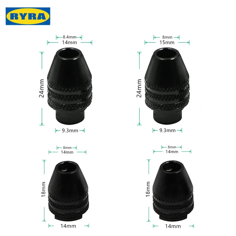 범용 미니 멀티 퀵 체인지 키리스 척 교체, 드레멜 4486 로터리 도구, 0.3-3.2mm 조각기 액세서리, 1 개