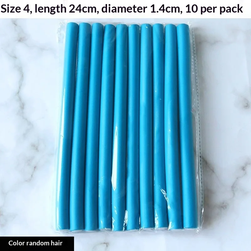 10 Pcs Flexible Hair Curling Rods