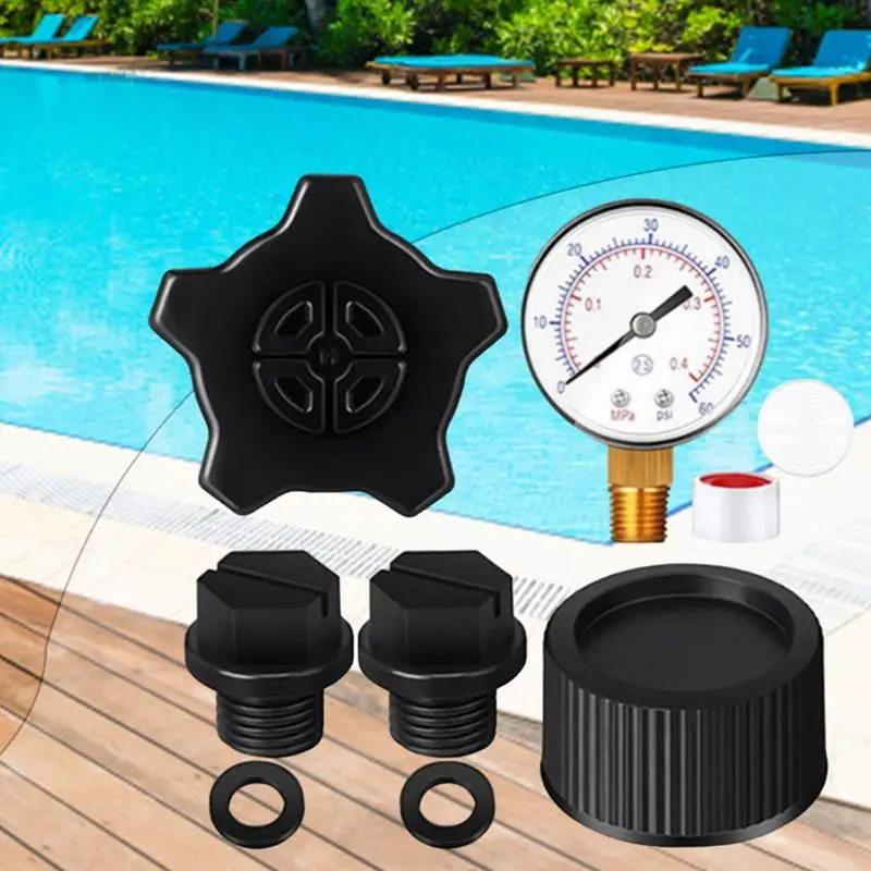 Zwembad Filter Waterdruk Wijzerplaat Hydraulische Drukmeter Manometer Psi Gauge Waterdrukmeter Zwembad Accessoires