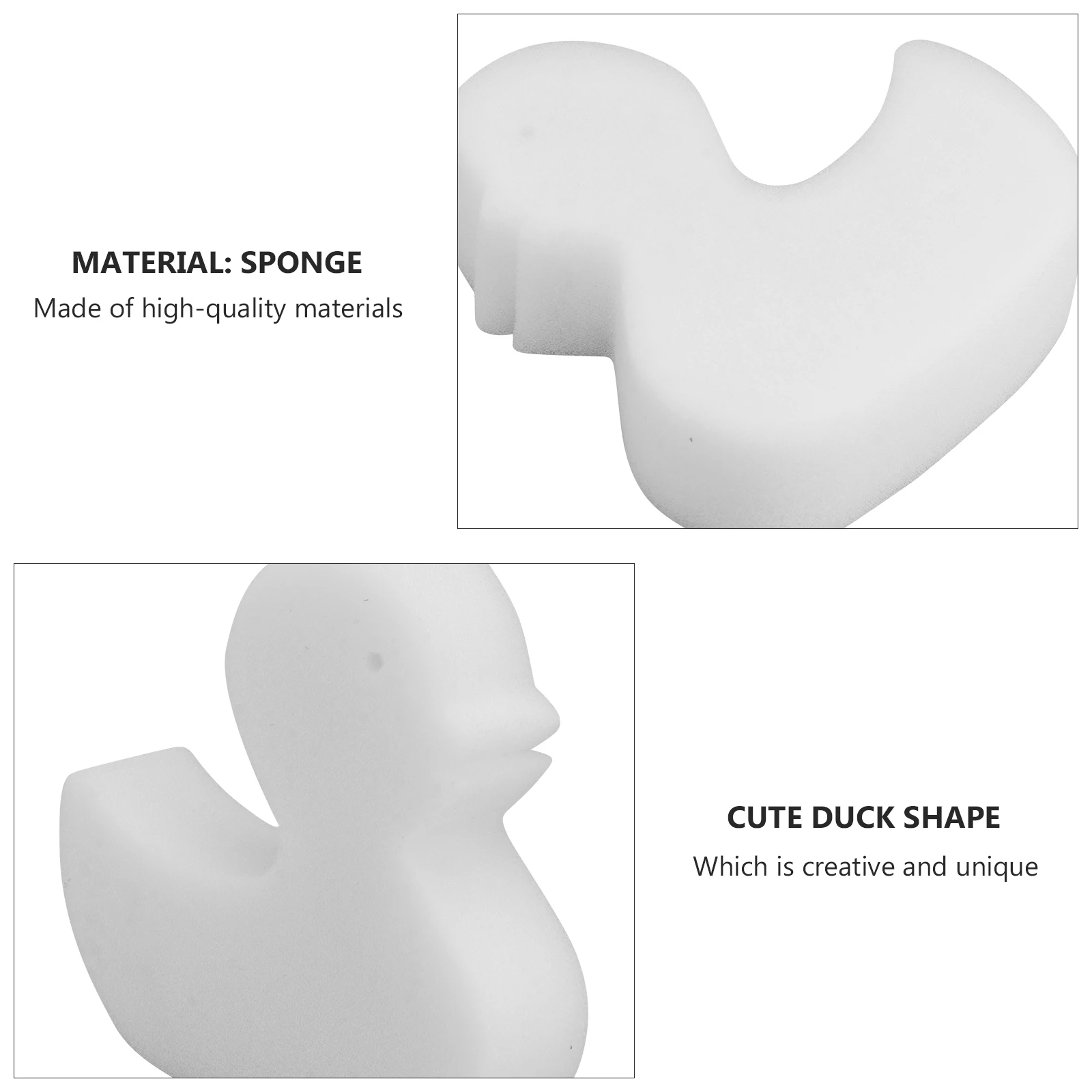 

6pcs Oil Absorbing Set Duck Shaped Pool Cleaner Sponge Reusable Spa Bath Tub Accessories Bathtub Cleaner Oil-Absorbing Sponge