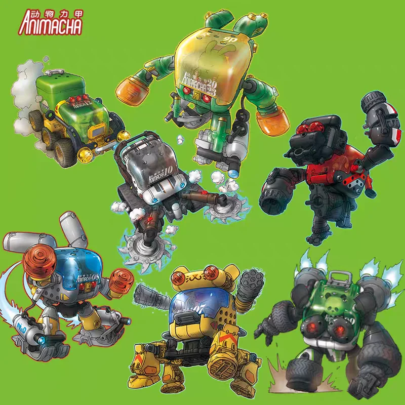 

Серия Rihio Infinite Creator: Animal Mecha Animacha Series 2, игрушка-конструктор слепых коробок