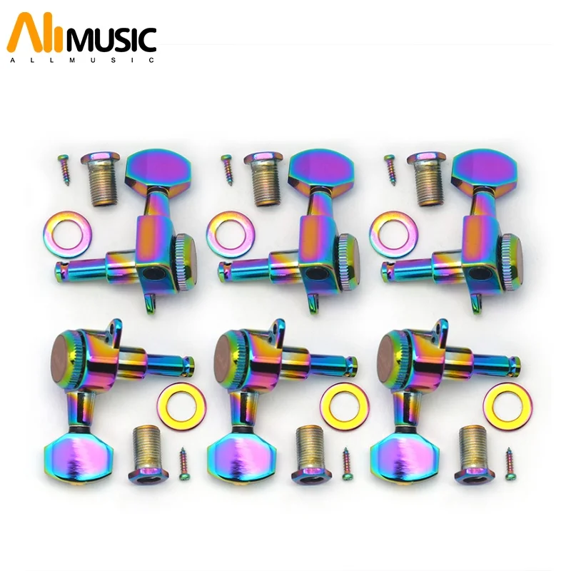 

SAPHUE гитарные тюнеры с блокировкой 1:18, колки для настройки струн, головка машины для электрических народных или акустических гитар