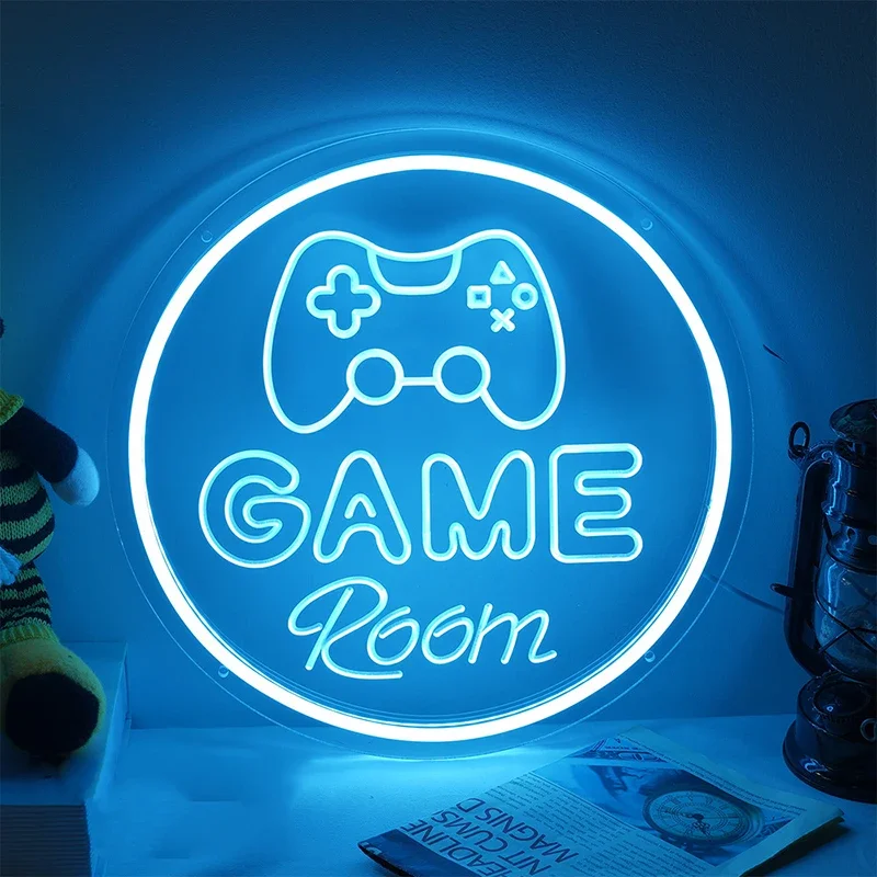 Game Room 3D Engraved LED Neon Sign USB Light Custom Gaming Room Wall Decor Video Game Room Shop Signboard Neon Bedroom Art