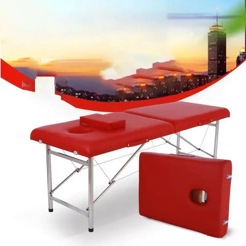 

Folding Salon Massage Bed Beauty Headboards Full Body Tattoo Lash Bed Portable Facial Cama Masaje Massage Furniture LJ50MB