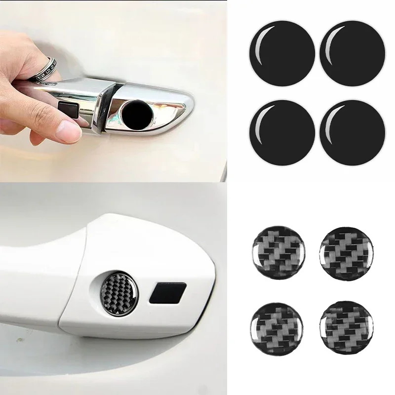 Car Door Keyhole Stickers 4pcs  Auto Door Lock Protection Self-adhesive Decal Universal Car Accessories for BMW X3 X5 E46 E85 E6