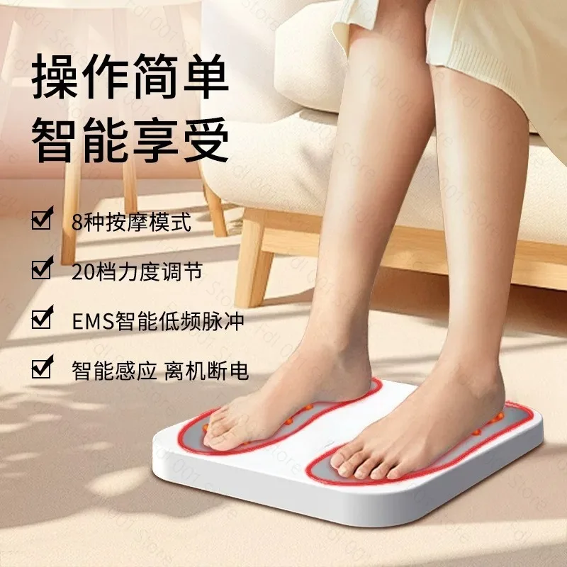 New Foldable Foot Pulse Massager, USB Rechargeable Acupoint Stimulator Multi-Mode Portable