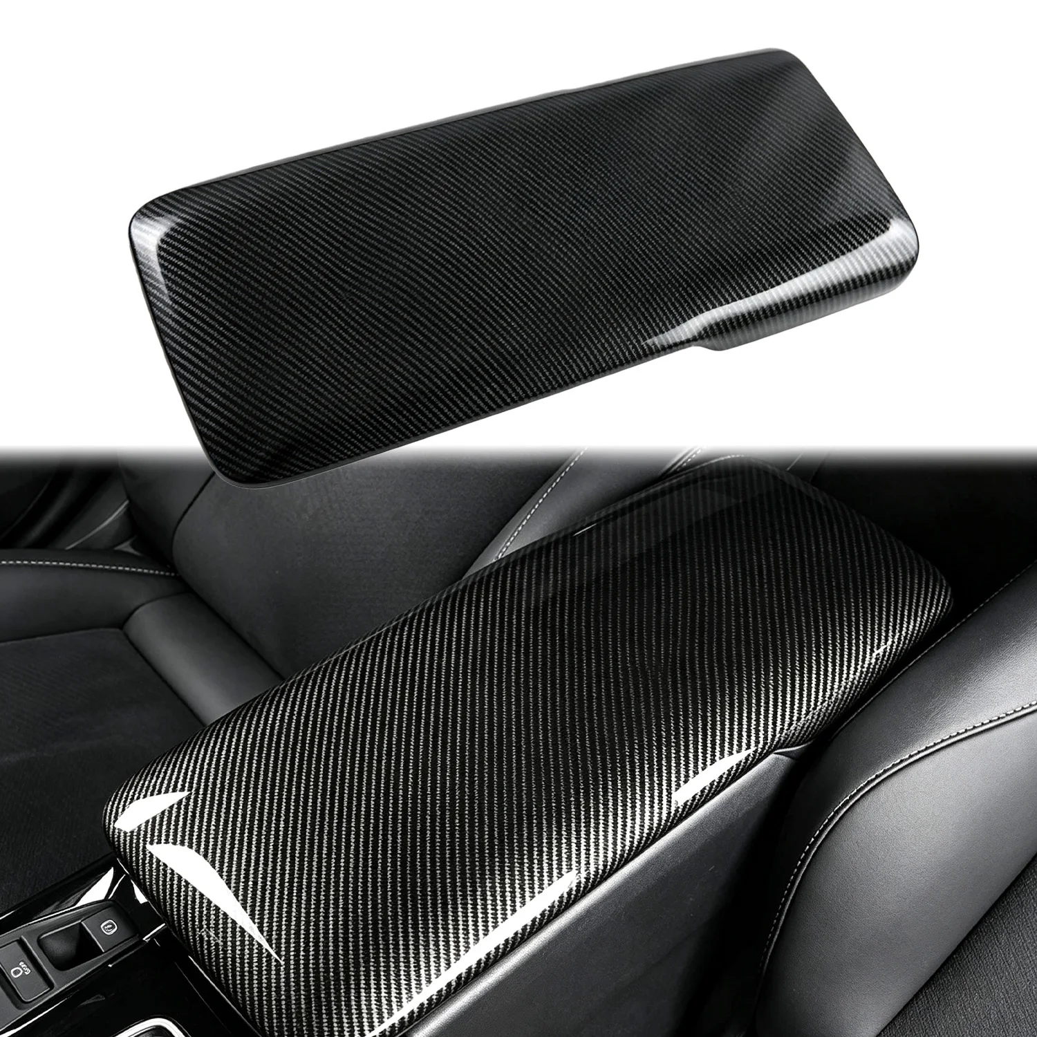 LHD! For Toyota Camry XV80 9th Gen 2025-2026 ABS Carbon Fiber Center Console Armrest Box Cover – Not for US Spec (1PC)