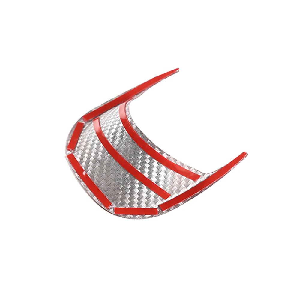 1pc New Dashboard Center Clock Compass Cover Red Black 3K Carbon Fiber Fit for Maserati Ghibli 2014-2021 Car Accessories