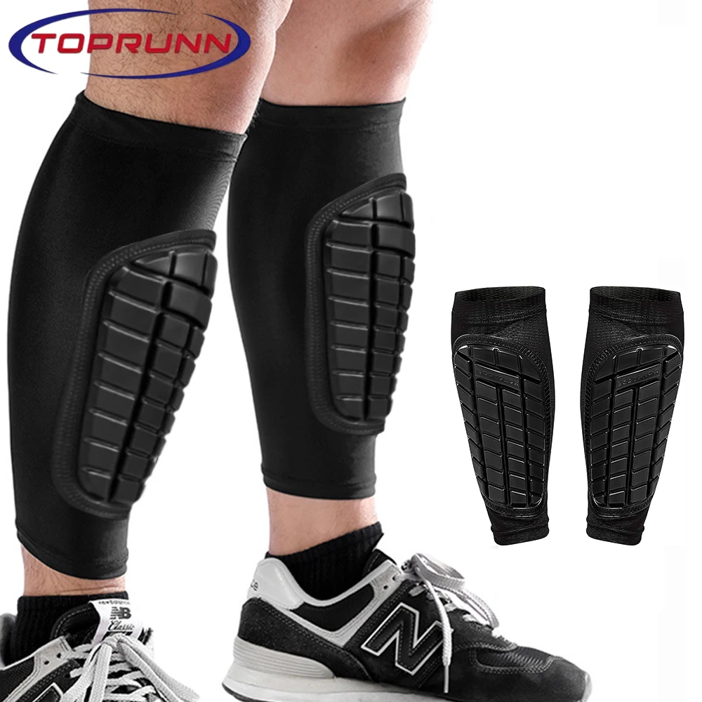 

1 пара футбольных щитков для голени, ударопрочные высокоэластичные футбольные рукава-щитки для женщин и мужчин