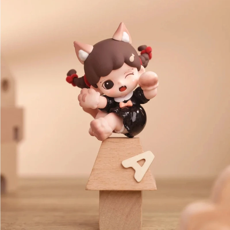 TNTSPACE Zoraa Meow Cat Face Mini Series Figures Blind Box Cute Cartoon Doll Trendy Model Ornament Toy Surprise Box Mystery Gift