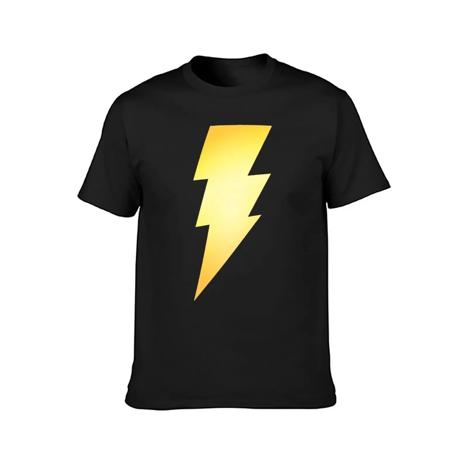 Black Adam Shazam Lightning T-Shirt oversized t shirt vintage Men's t shirts