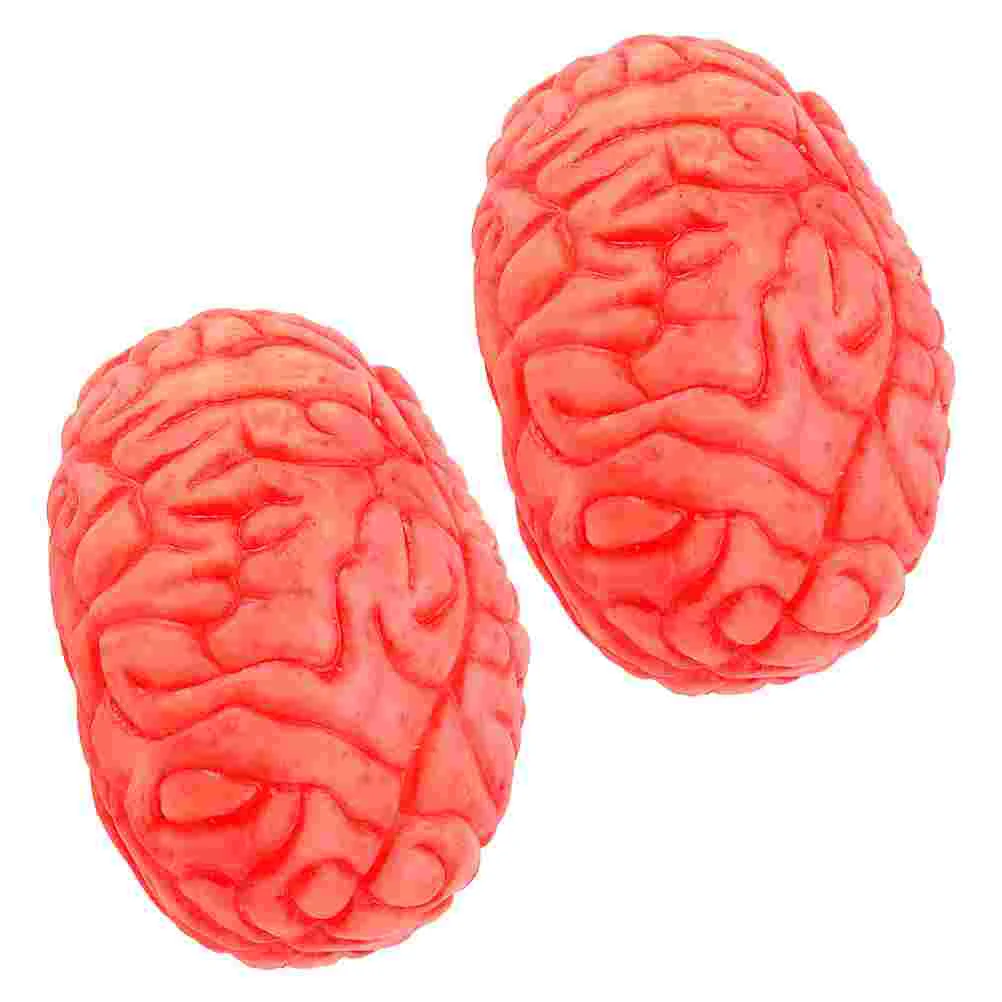 

Brain Halloween Simulation of Human Organs April Gift Body Parts Props Red Fake