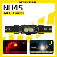 Nitecore NU45 Headlamp lightweight 1700 lumens Dual Beam Headlight Running Flashlight Rechargeable Waterproof Camping Head lamp