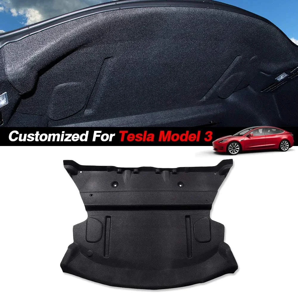 BEVO Sound Deadening Mats for Tesla Model Y Model 3 Highland Front Wheels Hood Rear Trunk Noise Reduction Kit Soundproof Pad