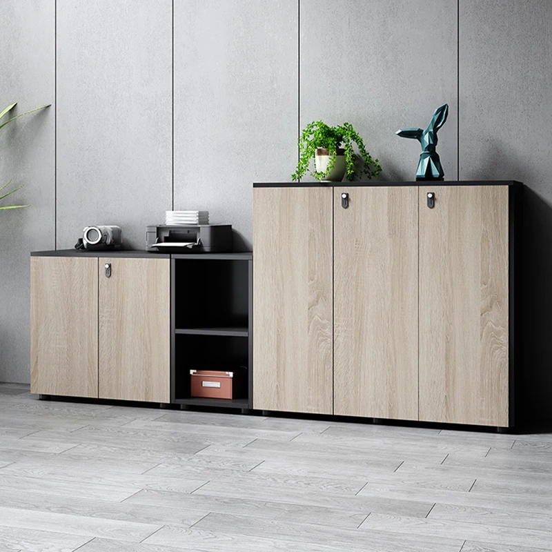 

Office File Cabinet Floor Cabinet Wooden Low Cabinet Locker Data Partition Sundries Storage Long