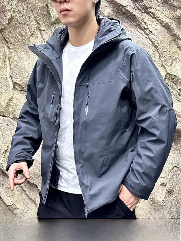 

Waterproof Outdoor Men's down Jaet Polar Cold Resistant Full Prure Glue Hard ell 90 White Du down Filling Ultra Thi