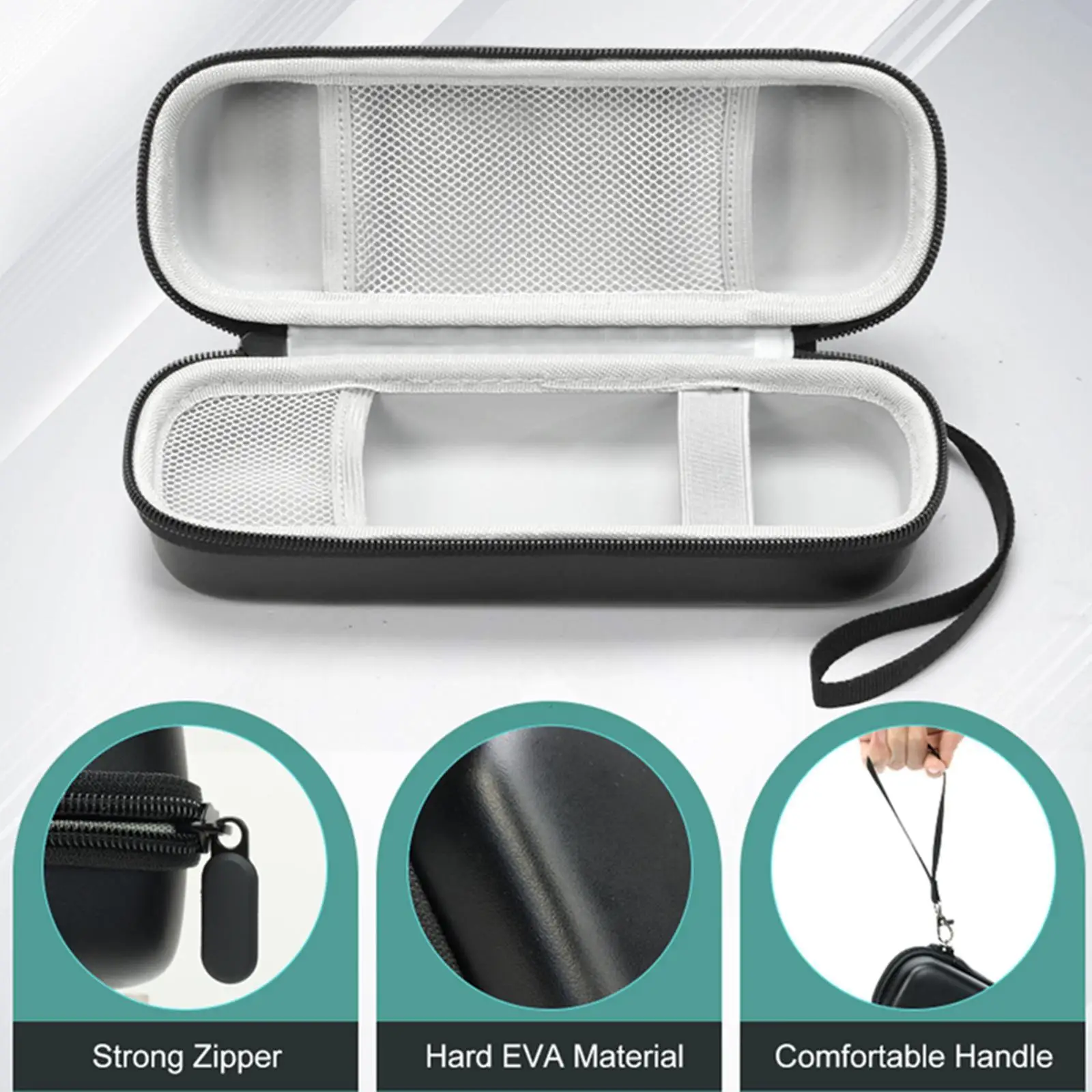 Estojo de viagem para escova de dentes elétrica à prova de choque com cordão caixa de escova de dentes