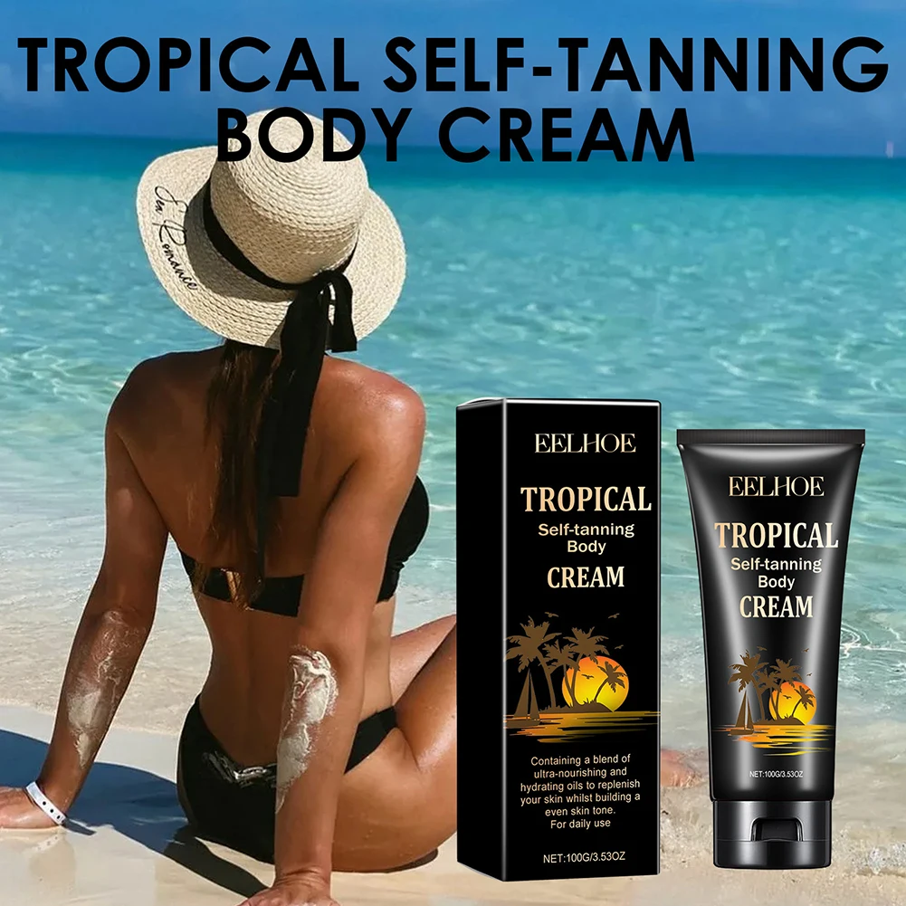 

100g Self Tanning Body Cream Ultra Nourishing Hydrating Formulas Quick Tanning Accelerator Unisex Fake Tans Bronzer