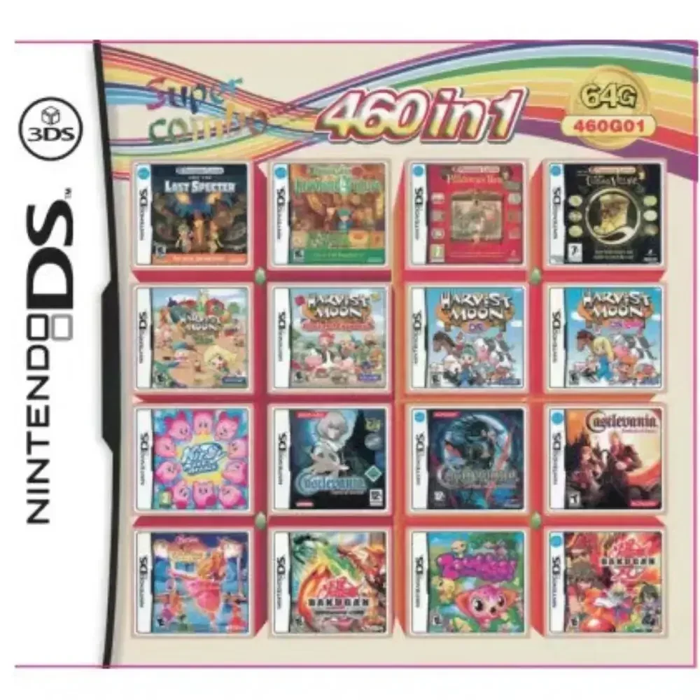 5000 in 1 Compilation DS NDS 3DS 3DS NDSL Game Cartridge Card Video Game Handheld Player