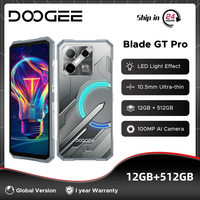 Global Version DOOGEE Blade GT Pro Rugged Phone LED Light Effect 12GB 512GB 6.72” FHD+ 120Hz Dimensity 7025 100M 100MP AI Camera