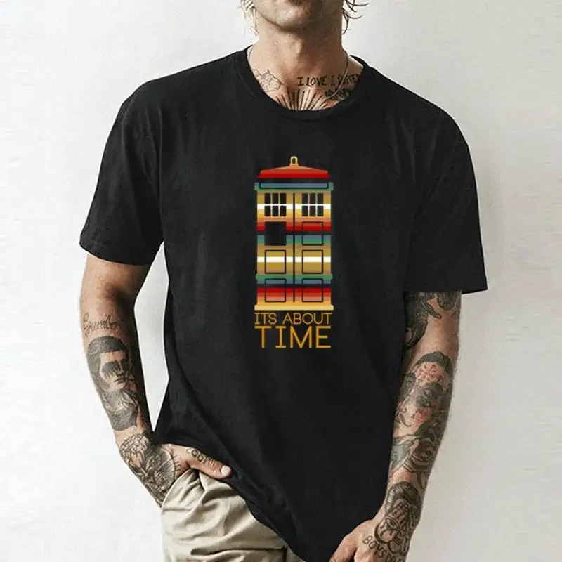 It’S About Time Jodie Whittaker Unisex summer T-shirt Cotton fashion couple clothes