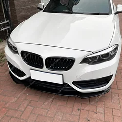 Gloss Black Front Bumper Lip Spoiler Splitter Diffuser For BMW F22 F23 218i 218d 220i 220d 2-Door Non M Sport 2014-2021 Bodykits